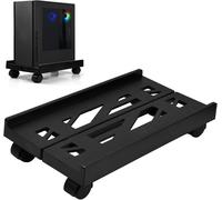 1 Pcs Stand de CPU Mobile,Chariot de Support de Tour PC d'Ordinateur de sous Bureau,Support de Boîtier PC à Roulette,Étagère d'unité Processeur Centrale Réglable pour la Plupart des PC Max 80kg