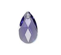 1 pcs SWAROVSKI CRYSTALS pendant pear-shaped 6106 crystal stone with hole, 16 x 9 x 5 mm Tanzanite (Cristaux Swarovski Pendentif en forme de poire 6106 en forme de cristal avec trou Violet)