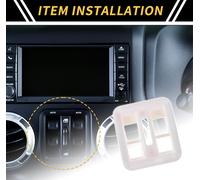 1 Pcs Tableau Bord Fenšºtre Interrupteur Bouton Couverture Garniture Pour Jeep Wrangler Jk Jlu & IllimitšŠ 4 Porte 11-17 Centre Console Fenšºtre Interrupteur Garniture Abs Blanc