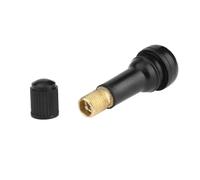 1 pcs TR438 Valves de pneu sans chambre à air de voiture avec capuchon anti-poussière en caoutchouc cuivre tiges de valve d'air de pneu sous vide for accessoires de valve de pneu de roue de voiture(1p