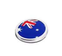 1 Pcs Voiture Extérieur Accessoires Australie Drapeau National 3D Autocollant En Métal Mini Emblème Rond