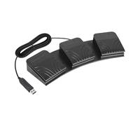 1. Pédale USB à 3 pédales programmables pour jeux sur PC et macros de bureau