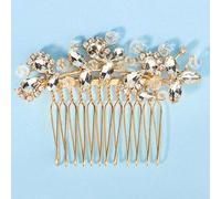1 Peigne à cheveux de style Ins exquis pour coiffure relevée de mariée. Accessoire de tête de mariée européen et américain, style de chignon élégant. Accessoires capillaires décoratifs royaux et éléga