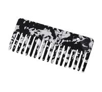 1 peigne à cheveux statique - Petit peigne de douche - Shampoing - Démêlant - Plaque à boucler - Vinaigre - Blanc - Peigne de coiffeur - Peigne à vinaigre géométrique - Peigne rétro et Gzb821 (B, 17 x