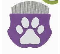 1 Peigne Anti-Puces Et Poux Pour Animaux De Compagnie En Acier Inoxydable Et Peigne À 1 Rangée, La Tête Ronde Est Douce Et Ne Raye Pas La Peau, Chiens Et Chats De Taille Moyenne Et Grande.