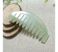 1 peigne de massage naturel en pierre de jade pour la tête, la poitrine, le buste Gua Sha
