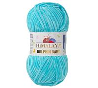 1 pelote/écheveau Himalaya Dolphin pour bébé, chaque pelote 100 g/3,5 oz, 120 m/132 y, fil super épais, fil pour couverture, fil velours, fil à tricoter, fil pour Amigurumi, fil pour bébé 80335