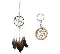 1 pendentif attrape-rêves, 1 porte-clés fait à la main, décoration murale attrape-rêves pour voiture