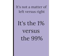 1 percent versus 99 percent Dot Grid Journal: A Bold Blank Notebook for Activists, Writers, and Creative Planning