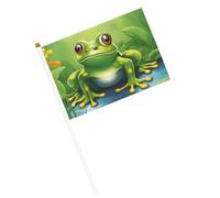 1 petit mini drapeau à main pour jeux sportifs et festivals, décoration de défilé 14 x 20,8 cm