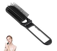 1 petite brosse à cheveux noire pour sac à main, brosse à cheveux de poche, cadeau mini brosse à cheveux pliable, mini brosse à cheveux noire pour homme et femme, peigne portable de poche adapté pour