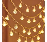 1 pièce 1,5 m/3 m/6 m Guirlande lumineuse à boules de cristal transparentes à bulles LED, décoration de maison, décoration de chambre à coucher, décoration de salon, décoration de mariage, décoration 