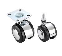 1 pièce 1,5 pouces 2 pouces roulette universelle for meubles roue pied poulie(2-inch M8 roller cone with brake)