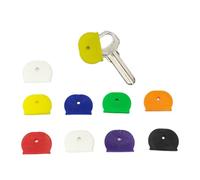 1 pièce/10 accessoires de clés de couleur aléatoire pour identifier facilement vos clés avec des housses élastiques porte-clés élégant, a