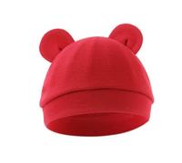 1 pièce/10 bonnets de bébé colorés pour nouveau-nés, bonnets confortables pour les nourrissons, chapeau élastique pour bébé, Rouge, taille unique