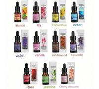 1 pièce, 10 ml/0,33 oz Huile essentielle d'aromathérapie végétale, rafraîchisseur d'air, désodorisant, convient pour un diffuseur d'aromathérapie, un humidificateur, un diffuseur, l'intérieur de la ma