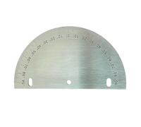 1 pièce 100 x 3,5 x 2 mm 200 x 6 x 2 mm cadran semi-circulaire industriel en acier inoxydable rapporteur de plaque d'angle pièces mécaniques (100 x 3,5 x 2 mm)