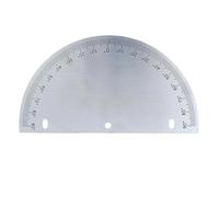 1 pièce 100 x 3,5 x 2 mm 200 x 6 x 2 mm cadran semi-circulaire industriel en acier inoxydable rapporteur de plaque d'angle pièces mécaniques (200 x 6 x 2 mm)