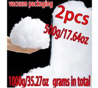 1 pièce 100g/500g/1000g Remplissage en fibre de polyester de haute qualité, doux, moelleux et très élastique. Coton PP premium, fibre soyeuse, matériau de remplissage DIY, remplissage en fibre de poly