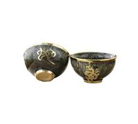 1 pièce 110 ml Kiln Transformation Or Incrusté Jade Kung Fu Tea Set Master Cup Fashion Portable Business Gift Box - Serpent