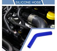 1 Pièce 13Mm/0,51"-16Mm/0,63" Id 102Mm/4,02" Longueur 45 Degrés Tuyau De Silicone Bleu Tuyau De Liquide De refroidissements Universel