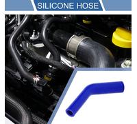 1 Pièce 16Mm/0,63"-25Mm/0,98" Id 102Mm/4,02" Longueur 45 Degrés Tuyau De Silicone Bleu Tuyau De Liquide De refroidissements Universel