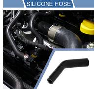 1 Pièce 16mm/0,63"-25mm/0,98" Id 102mm/4,02" Longueur 45 Degrés Tuyau De Silicone Noir Tuyau De Liquide De refroidissements Universel