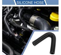 1 Pièce 16Mm/0,63" Id 102Mm/4,02" Longueur 135 Degrés Tuyau De Silicone Noir Tuyau De Liquide De refroidisement Universel