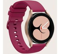 1 pièce 18 mm/20 mm/22 mm Bracelet de montre universel plat en silicone bordeaux, convient pour / / / Garmin / Amazfit 18mm,20mm,22mmSilicone