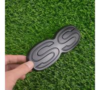 1 pièce 1971 1972 Chevelle El Camino Super Sport SS pare-chocs arrière emblème lettres avec matériel de rechange pour SS (noir mat)