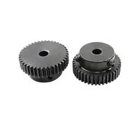 1 pièce 1M19T engrenage droit alésage 6 mm 8 mm pignon faible 45# acier matériau haute qualité roue dentée for moteur(6mm,1pc 1M 19 Teeth)