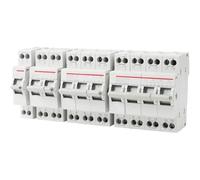 1 Pièce 1P 2P 3P 4P 16A 32A 40A 63A Commutateur De Transfert Manuel D'isolement À Double Alimentation Sur Rail DIN 3 Positions Avec Disjoncteur À Verrouillage CA(1P,32A)