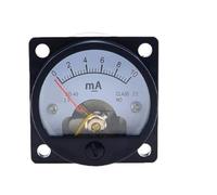 1 pièce 2.5 DC 0-100mA ampèremètre classe SO-45 rond analogique panneau mètre noir 1 pièce 2.5 précision DC0-10mA 0-100mA ampèremètre(200mA)