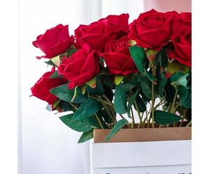 1 pièce/2 pièces/5 pièces Fleurs de rose en velours faux, décorations de Noël, centres de table, décoration de salle à manger, décoration de chambre, décoration de maison, décoration de salle de bain,