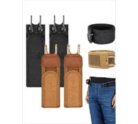 1 pièce/2 pièces Ceinture à taille élastique, boucle à crochet métallique sans genre, tour de taille extensible, confortable et facile à utiliser, cadeau idéal pour la Saint-Valentin brun,noir,2 pièce
