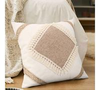 1 pièce/2 pièces Housse de coussin patchwork à franges bohème (insert de coussin non inclus) 45*45,30*50,2 pièces-45*45,2 pièces-30*50GéométriquePolyester
