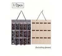 1 pièce/2 pièces Organisateur de rangement pour lunettes de soleil derrière la porte, sac de rangement pour lunettes en feutre monté au mur, support de rangement pour lunettes à suspendre dans le plac