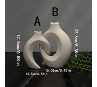1 pièce/2 pièces Set Vase à fleurs moderne et créatif de style nordique Ins, décoration florale hydroponique minimaliste, décoration de maison de style de luxe Ins, style minimaliste Wabi-Sabi A,B,Un