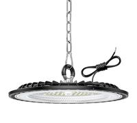 1 Pièce 200W Eclairage LED Garage, 30000LM Plafonnier Garage, 6000K Cool White Projecteur LED Extérieur, IP65 Waterproof UFO Lampe Atelier pour Factories, Warehouse, Workshop