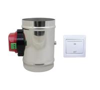 1 pièce 220v HVAC registre ventilation motorisé clapet motorisé diamètre 80 100 125 150 200 250 300 250 400 mm (Hauteur 190mm + Diamètre extérieur 150mm)