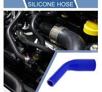 1 Pièce 25Mm/0,98"-45Mm/1,77" Id 120Mm/4,72" Longueur 45 Degrés Tuyau De refroidissements En Silicone Bleu Universel