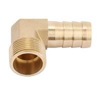 1 Pièce 3/4 Filetage Mâle en Laiton, Raccord de Tuyau en Laiton, Raccord de Tuyau coudé en Laiton, Raccord de Tuyau en Laiton, Wasserwaage Blase Coude de Raccord barbelé, Raccord