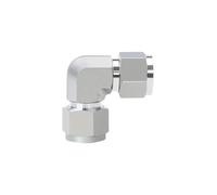 1 pièce 3 6 8 10-25mm 1/8 "1/4" 3/8 "1/2" 3/4 "1" Tube OD Compression Union coude 90 degrés forgé en acier inoxydable 316L raccord de tuyau Compression Double-F(No-Plated,1 Inch 25.4mm)