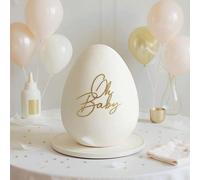 1 pièce/3 pièces/5 pièces Cake Topper acrylique "Oh Baby", décoration de fête de baby shower, décoration de gâteau pour révélation du , convient pour table de dessert, décoration de gâteau, pâtisserie