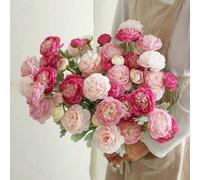 1 pièce/3 pièces Bouquet de roses d'Austin artificielles Simulation de pivoine Tige longue fleur artificielle Convient pour vase à la maison bureau mariage fiançailles arrangement floral anniversaire