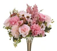 1 pièce/3 pièces Bouquets de fleurs artificielles en soie Hortensia, fausses roses de thé pour le printemps, l'automne, les mariages, les vases pour la maison, la salle à manger, la chambre, la salle