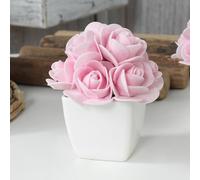 1 pièce/3 pièces Plante en pot de rose artificielle mini, décoration d'intérieur de table, convient pour la Fête des Mères, la Saint-Valentin, les cérémonies de mariage, toutes les saisons Taille Uniq