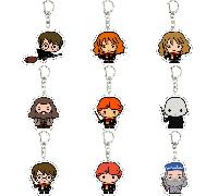 1 pièce/3 pièces Porte-clés acrylique mignon , design de personnage adorable (Hermione/Ron), impression claire et vibrante, léger et durable, parfait pour les clés de voiture/sacs, cadeau doux pour le