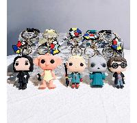 1 pièce/3 pièces Porte-clés en acrylique décoratif en forme de sac de personnages de , comme Ron, Hermione, Voldemort, Gollum. Pendentif en matériau doux avec des détails de personnages vifs. Parfait 