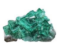 1 pièce 300-400 g de fluorite verte en grappe de cristaux de fluorite pour décoration de la maison bleu-vert pierre précieuse